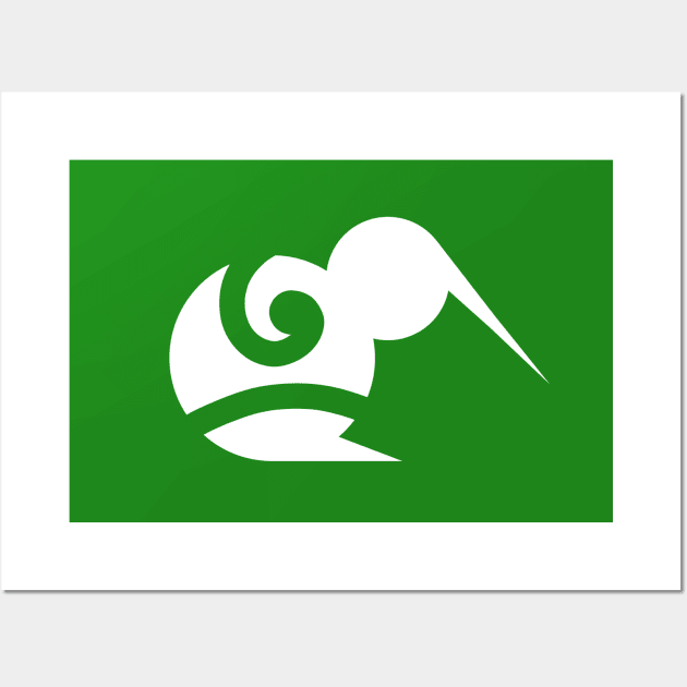 Kiwi Koru Wall Art by OrangeCup